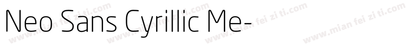 Neo Sans Cyrillic Me字体转换